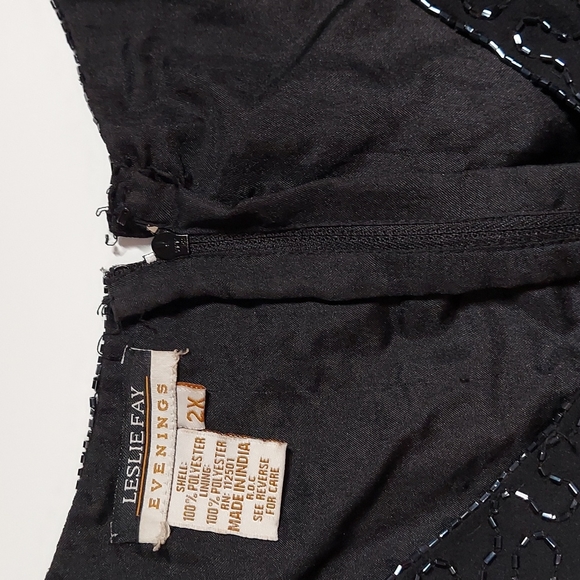 Glitzy Glam Evening Top by Leslie Fay Size 2X - Picture 10 of 10